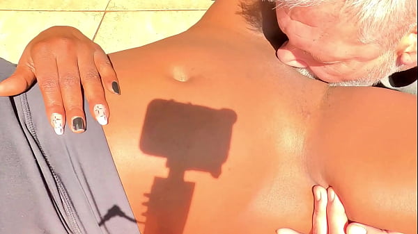 Stepdad find me doing yoga outside and cant resist my sweet young pussy